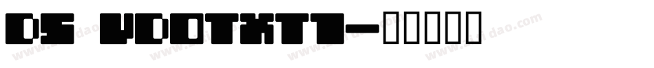 DS VDOTXT1字体转换